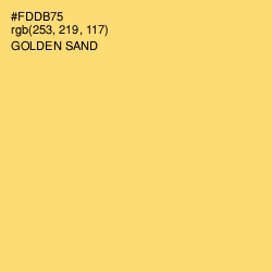 #FDDB75 - Golden Sand Color Image